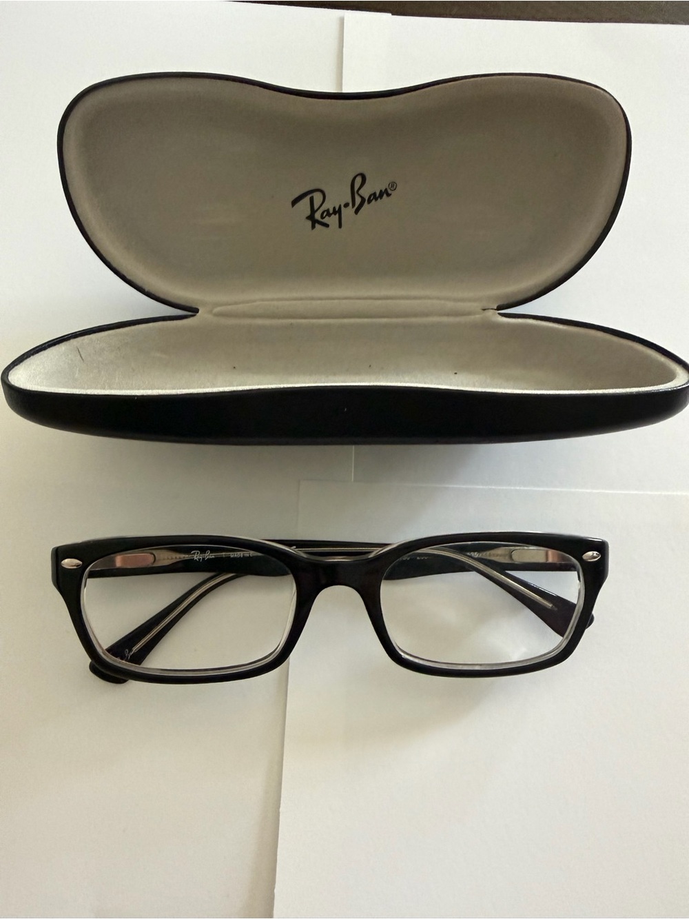 Ray-Ban RB 5150 2034 Black / Clear Glasses Frames + Case